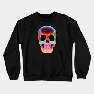 Neon Skeleton Gothic Rave Festival Outfit Crewneck Sweatshirt